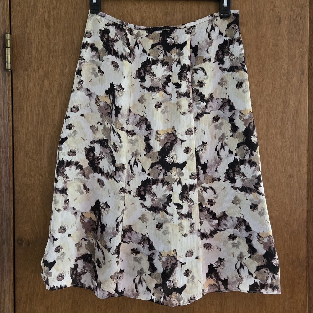 Evan Picone Pleated Midi Skirt